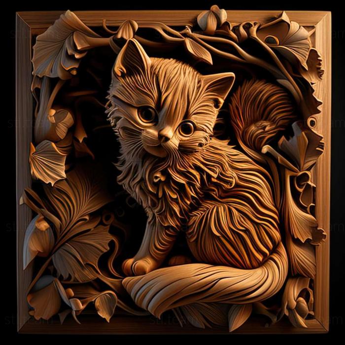 3D model kitty (STL)